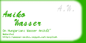 aniko wasser business card